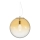 Ideal Lux - Lámpara colgante MAPA 1xE27/42W/230V diá. 40 cm dorado/ahumado