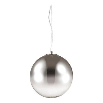 Ideal Lux - Lámpara colgante MAPA 1xE27/42W/230V diá. 40 cm gris/Ahumado