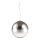 Ideal Lux - Lámpara colgante MAPA 1xE27/42W/230V diá. 40 cm gris/Ahumado