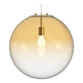 Ideal Lux - Lámpara colgante MAPA 1xE27/42W/230V diá. 50 cm dorado/ahumado