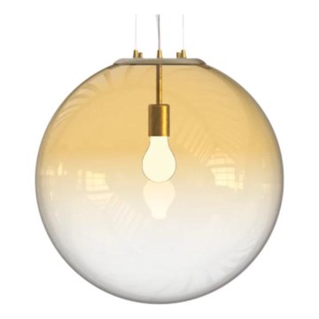 Ideal Lux - Lámpara colgante MAPA 1xE27/42W/230V diá. 50 cm dorado/ahumado