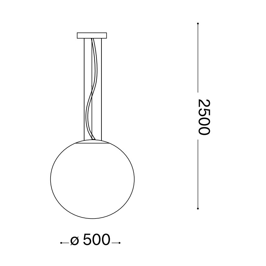 Ideal Lux - Lámpara colgante MAPA 1xE27/42W/230V diá. 50 cm dorado/ahumado