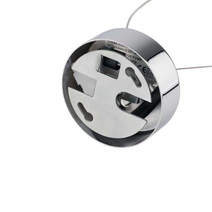 Ideal Lux - Lámpara colgante NEMO 1xE27/42W/230V diá. 30 cm ahumado
