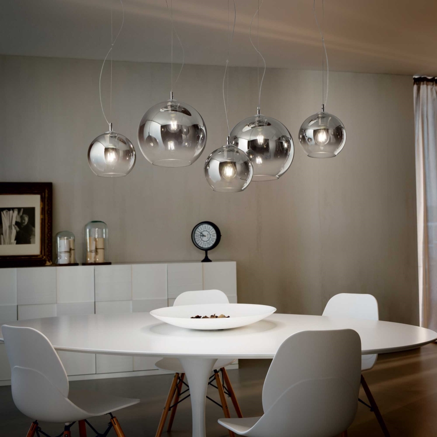 Ideal Lux - Lámpara colgante NEMO PLUS 5xE27/42W/230V ahumado