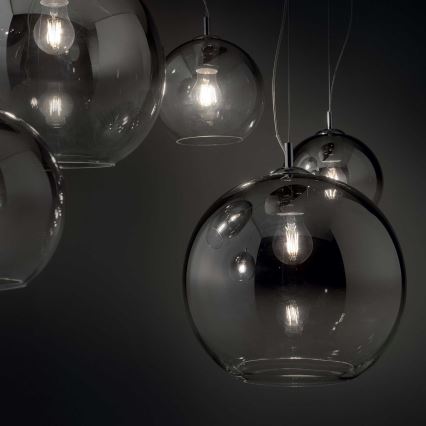 Ideal Lux - Lámpara colgante NEMO PLUS 5xE27/42W/230V ahumado