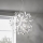 Ideal Lux - Lámpara colgante VORTEX 6xE14/40W/230V diá. 53 cm plata/pátina