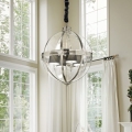 Ideal Lux - Lámpara de araña de cable WORLD 4xE14/40W/230V