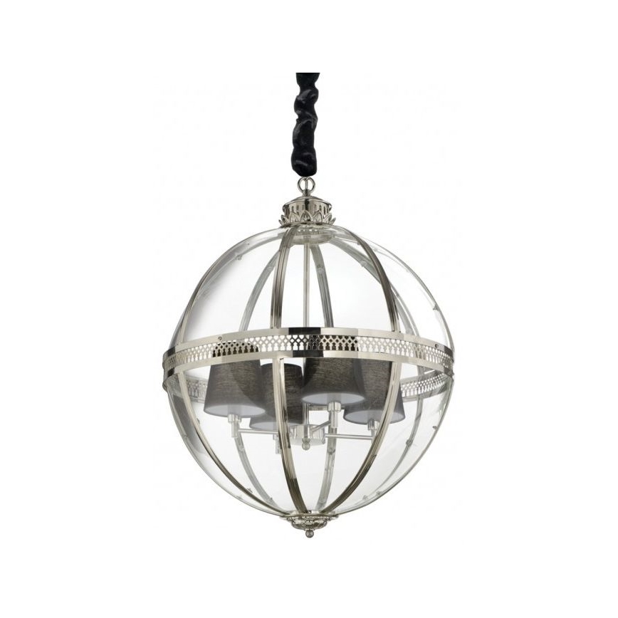 Ideal Lux - Lámpara de araña de cable WORLD 4xE14/40W/230V