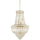 Ideal Lux - Lámpara de araña de luces de cristal con cadena DUBAI 10xE14/40W/230V