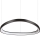 Ideal Lux - Lámpara de araña LED regulable GEMINI LED/48W/230V diá. 61 cm negro