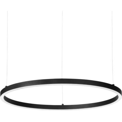 Ideal Lux - Lámpara de araña LED regulable ORACLE SLIM LED/40W/230V 4000K diá. 70 cm CRI 90 negro