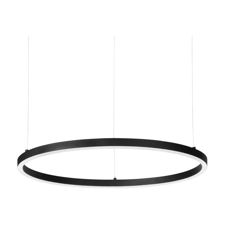 Ideal Lux - Lámpara de araña LED regulable ORACLE SLIM LED/42W/230V 4000K diá. 90 cm CRI 90 negro