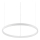 Ideal Lux - Lámpara de araña LED regulable ORACLE SLIM LED/29W/230V 3000K diá. 50 cm blanco