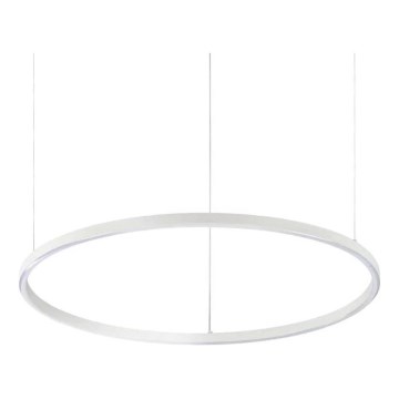 Ideal Lux - Lámpara de araña LED regulable ORACLE SLIM LED/39W/230V 3000K diá. 70 cm blanco
