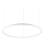 Ideal Lux - Lámpara de araña LED regulable ORACLE SLIM LED/42W/230V 4000K diá. 90 cm CRI 90 blanco