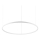 Ideal Lux - Lámpara de araña LED regulable ORACLE SLIM LED/43W/230V 3000K diá. 90 cm blanco