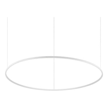 Ideal Lux - Lámpara de araña LED regulable ORACLE SLIM LED/76W/230V 3000K diá. 150 cm blanco