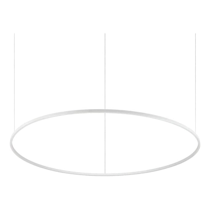Ideal Lux - Lámpara de araña LED regulable ORACLE SLIM LED/76W/230V 3000K diá. 150 cm blanco