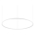 Ideal Lux - Lámpara de araña LED regulable ORACLE SLIM LED/76W/230V 3000K diá. 150 cm blanco
