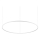 Ideal Lux - Lámpara de araña LED regulable ORACLE SLIM LED/83W/230V 4000K diá. 150 cm CRI 90 blanco