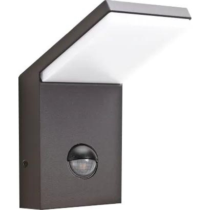 Ideal Lux - Lámpara de exterior LED con sensor STYLE LED/9W/230V 4000K CRI 90 IP54 antracita
