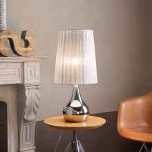 Ideal Lux - Lámpara de mesa 1xE14/40W/230V blanco