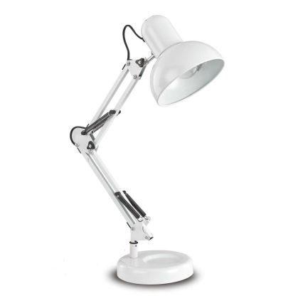 Ideal Lux - Lámpara de mesa 1xE27/40W/230V blanco