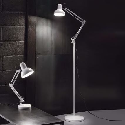 Ideal Lux - Lámpara de mesa 1xE27/40W/230V blanco