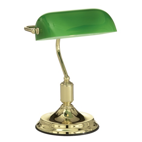 Ideal Lux - Lámpara de mesa 1xE27/60W/230V latón