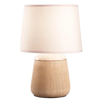 Ideal Lux - Lámpara de mesa KALI 1xE14/40W/230V cerámica/crema/beige
