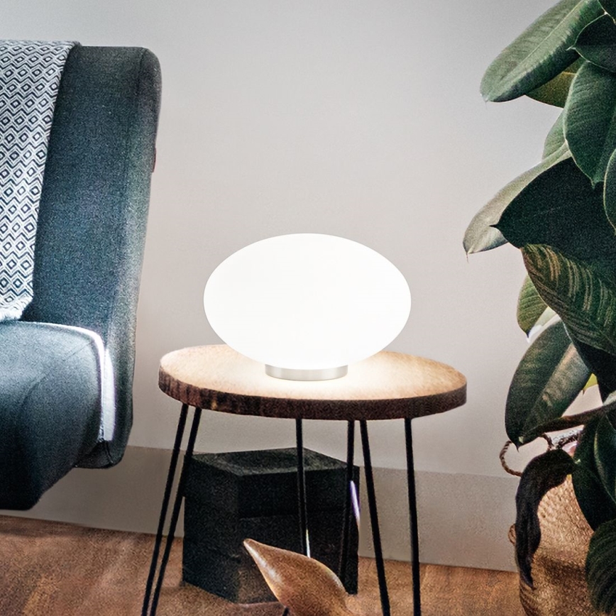 Ideal Lux - Lámpara de mesa LED CANDY 1xG9/3W/230V diá. 25 cm blanco