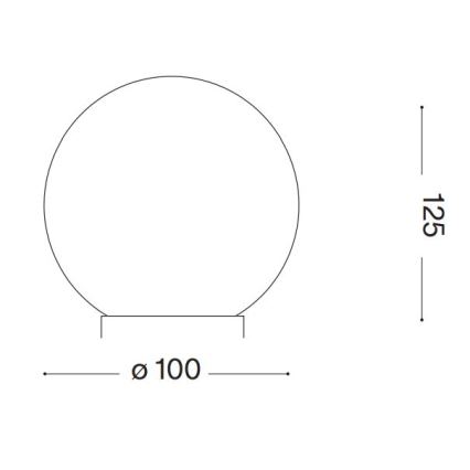 Ideal Lux - Lámpara de mesa LED CARTA 1xG9/3W/230V diá. 10 cm blanco
