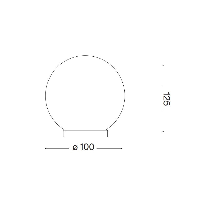 Ideal Lux - Lámpara de mesa LED CARTA 1xG9/3W/230V diá. 10 cm blanco