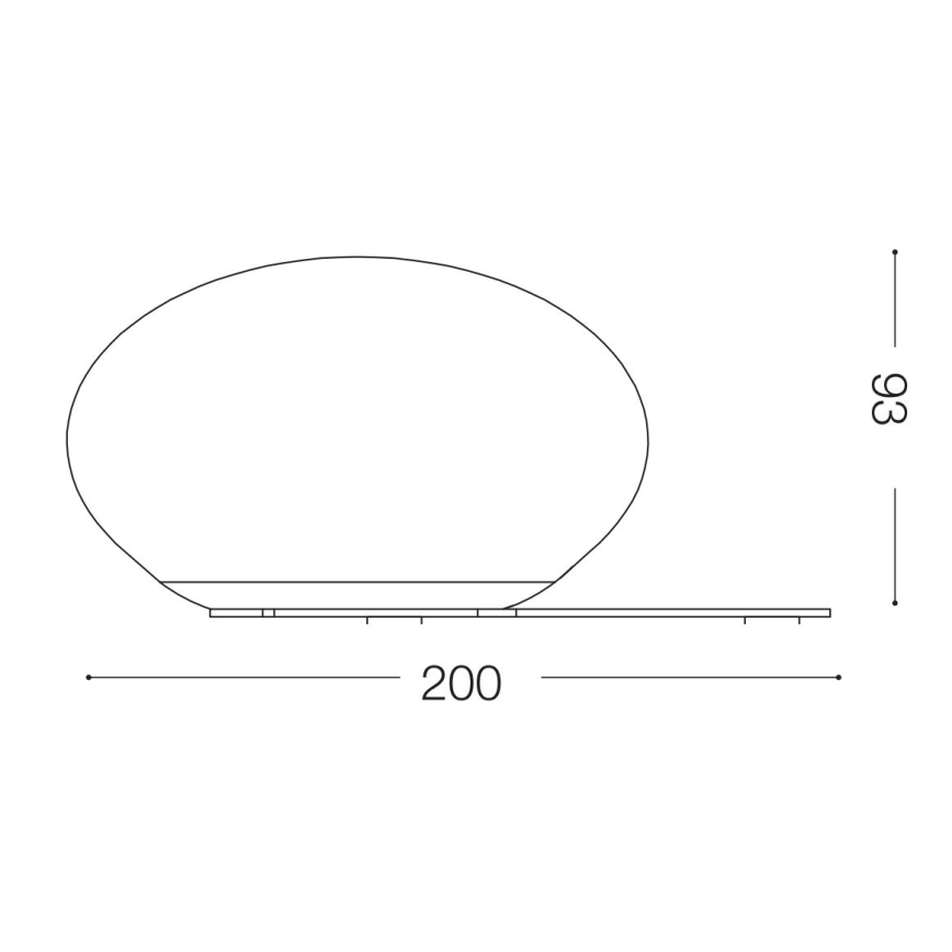 Ideal Lux - Lámpara de mesa LED NINFEA 1xGX53/9W/230V blanco