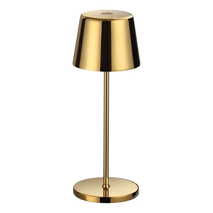 Ideal Lux - Lámpara de mesa LED táctil regulable para exterior CUTE LED/2,5W/3,7V USB 2200-2700K 3000 mAh IP65 dorado