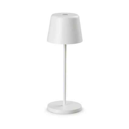 Ideal Lux - Lámpara de sobremesa LED de exterior táctil regulable CUTE LED/2,5W/3,7V USB 2200-2700K IP65 blanco