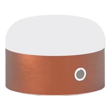 Ideal Lux - Lámpara de mesa regulable LED táctil MIGNON LED/5W/5V 1500 mAh diá. 10 cm CRI 90 cobre