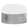 Ideal Lux - Lámpara de mesa regulable LED táctil MIGNON LED/5W/5V 1500 mAh diá. 10 cm CRI 90 cromo brillante
