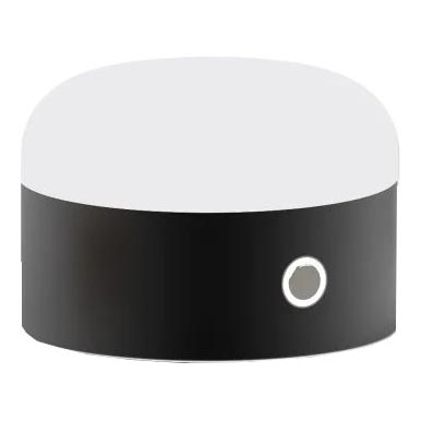 Ideal Lux - Lámpara de mesa regulable LED táctil MIGNON LED/5W/5V 1500 mAh diá. 10 cm CRI 90 negro