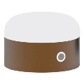 Ideal Lux - Lámpara de mesa regulable LED táctil MIGNON LED/5W/5V 1500 mAha diá. 10 cm CRI 90 marrón