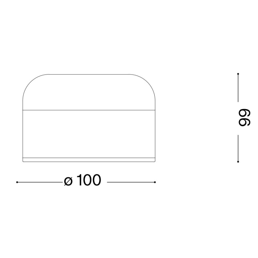 Ideal Lux - Lámpara de mesa regulable LED táctil MIGNON LED/5W/5V 1500 mAh diá. 10 cm CRI 90 latón