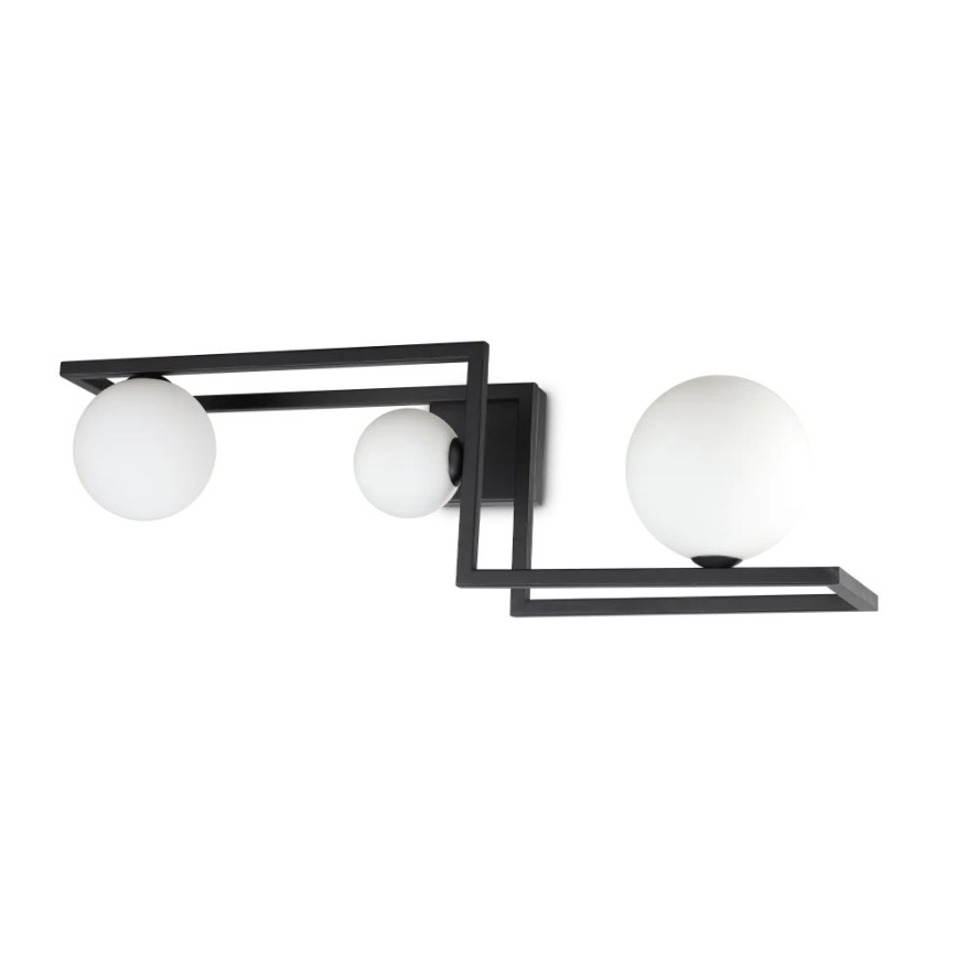 Ideal Lux - Lámpara de techo LED ANGOLO 3xG9/3W/230V negro