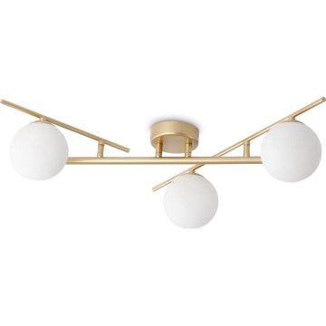 Ideal Lux - Lámpara de techo LED ATLAS 3xG9/3W/230V dorado