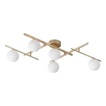 Ideal Lux - Lámpara de techo LED ATLAS 5xG9/3W/230V dorado