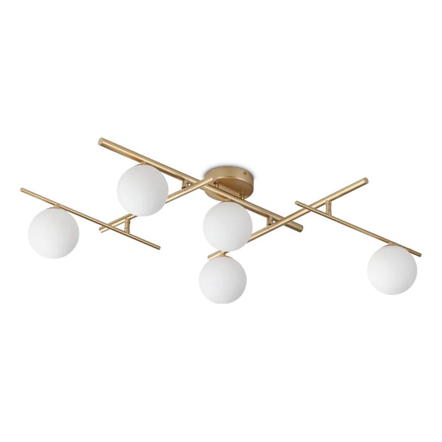 Ideal Lux - Lámpara de techo LED ATLAS 5xG9/3W/230V dorado