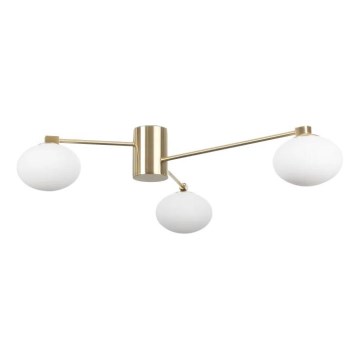 Ideal Lux - Lámpara de techo LED HERMES 3xG9/3W/230V diá. 90 cm dorado