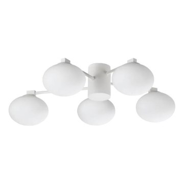 Ideal Lux - Lámpara de techo LED HERMES 5xG9/3W/230V diá. 60 cm blanco