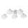 Ideal Lux - Lámpara de techo LED HERMES 5xG9/3W/230V diá. 60 cm blanco