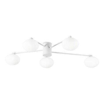 Ideal Lux - Lámpara de techo LED HERMES 5xG9/3W/230V diá. 90 cm blanco