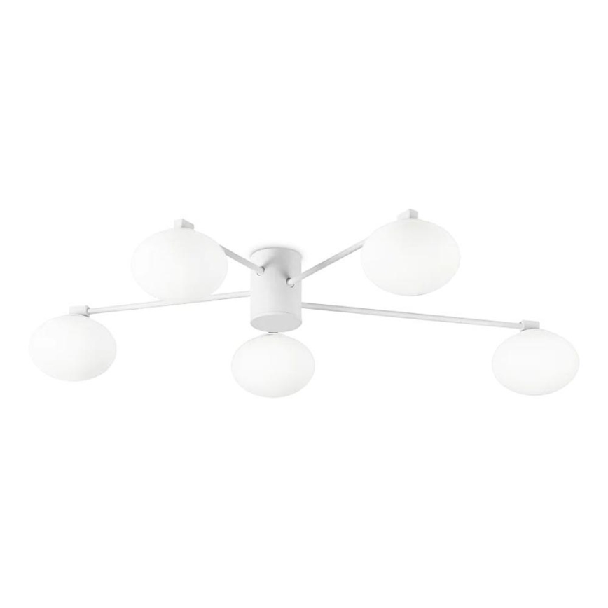 Ideal Lux - Lámpara de techo LED HERMES 5xG9/3W/230V diá. 90 cm blanco